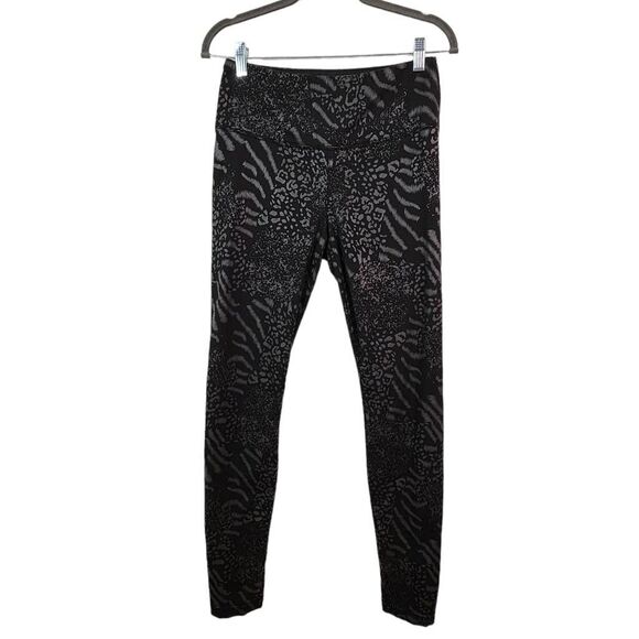 White House Black Market Metallic Animal Print Leggings Size 2 Long WHBM Legging - Picture 1 of 6